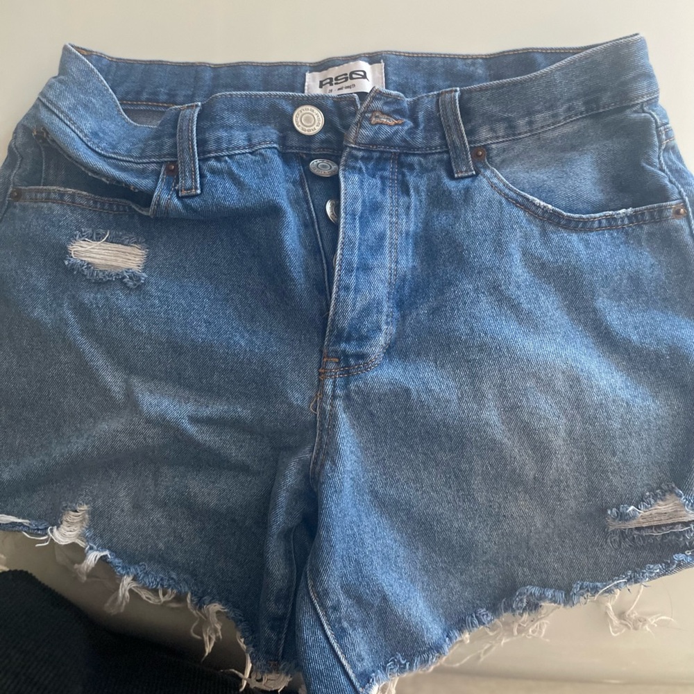 RSQ Mid-Length Denim Shorts in Classic Blue
